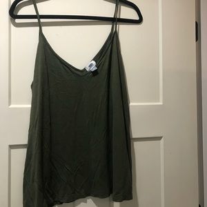Olive tank top